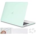 SwooK Case for M2 MacBook Pro 13 inch with/Without Touch Bar Plastic Hard Shell Case Cover with Keyboad Dustplugs TrackPad (Green)