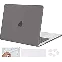SwooK Case for M2 MacBook Pro 13 inch with/Without Touch Bar Plastic Hard Shell Case Cover with Keyboad Dustplugs TrackPad (Grey)