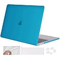 SwooK Case for M2 MacBook Pro 13 inch with/Without Touch Bar Plastic Hard Shell Case Cover with Keyboad Dustplugs TrackPad (Aqua Blue)