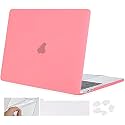 SwooK Case for M2 MacBook Pro 13 inch with/Without Touch Bar Plastic Hard Shell Case Cover with Keyboad Dustplugs TrackPad (Pink)