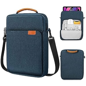 swook tablet sleeve bag carrying case with shoulder strap for 9-11inch for ipad 11inch a16 10th 109 102 pro 11 m2 ipad air 97 oneplus pad xiaomi pad samsung galaxy oppo redmi pad