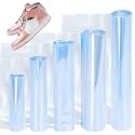 Swpeet 500Pcs 5 Sizes 3.93" 4.7" 5.51" 6.2" 7.08" Clear PVC Heat Shrink Bags Shrink Bands Assortment Kit, Perforated Shrink Wrap Bags Sleeves for Soap Bath Bomb Jars Bags Soap Shrink Wraps