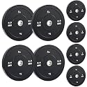 SX Fitness 18 Kg Spare Rubber Weight Plates Combo (2.5kg X 4 Plates, 2kg X 4 Plates) Rubber Weight Plates for Home Gym Exercise & Fitness
