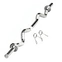 Weight Lifting Rod, Gym Bar, Chrome Plated Steel Gym Rod, 3 Feet Curl Bar and 4 feet Straight Bar for Exercise, Fitness and Home Gym with Locks19-20MM