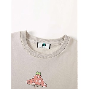 SXV Frog Mushroom Printed Cool Aesthetic