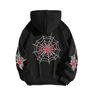 SXV Spider Trap Printed Cool Aesthetic Sweatshirt