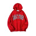 SXV STYLE Boston Printed Sweatshirt Hoodie