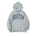 SXV STYLE Boston Printed Sweatshirt Hoodie