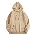 SXV STYLE Heart Printed Sweatshirt Hoodie