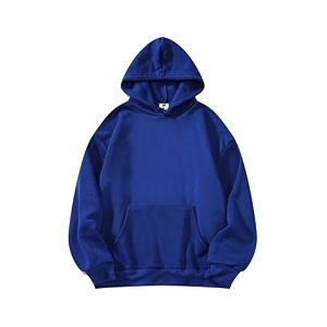 SXV STYLE Hooded Pullover Solid Plain Unisex
