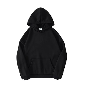 SXV STYLE Hooded Pullover Solid Plain Unisex