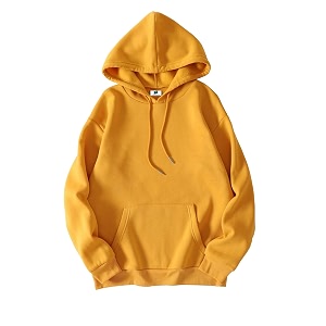 SXV STYLE Hooded Pullover Solid Plain Unisex