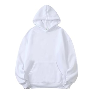 SXV STYLE Hooded Pullover Solid Plain Unisex
