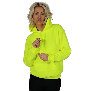 SXV STYLE Hooded Pullover Solid Plain Unisex