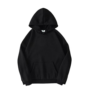 SXV STYLE Hooded Pullover Solid Plain Unisex