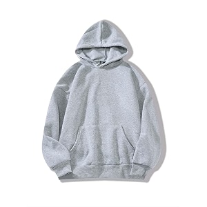 SXV STYLE Hooded Pullover Solid Plain Unisex