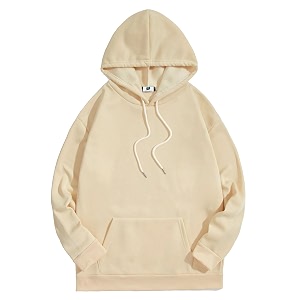 SXV STYLE Hooded Pullover Solid Plain Unisex