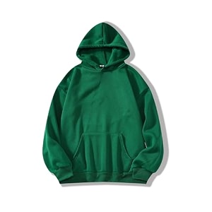 SXV STYLE Hooded Pullover Solid Plain Unisex