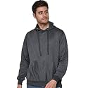 SXV STYLE Hooded Pullover Solid Plain Unisex