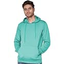 SXV STYLE Hooded Pullover Solid Plain Unisex