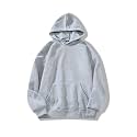 SXV STYLE Hooded Pullover Solid Plain Unisex