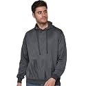 SXV STYLE Hooded Pullover Solid Plain Unisex