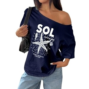 SXV STYLE SOL Women Summer Loose Asymmetrical