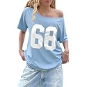 SXV STYLE Women39s Off Shoulder T-Shirt Pink