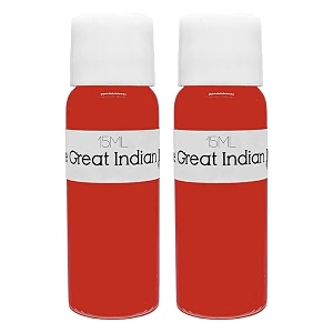 syahi - the great indian ink - fountain pen calligraphy drawing doodle v5 v7 trimax ink - dual tomato red