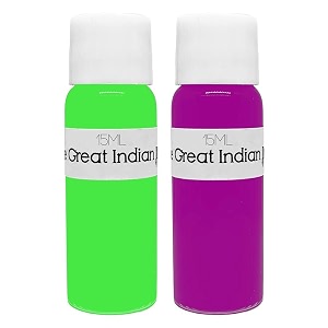 syahi - the great indian ink - fountain pen calligraphy drawing doodle v5 v7 trimax ink - purplish pink light green