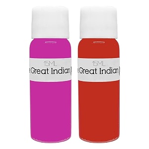 syahi - the great indian ink - fountain pen calligraphy drawing doodle v5 v7 trimax ink - tomato red pinky pink