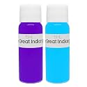 Syahi - The Great Indian Ink - Fountain Pen, Calligraphy, Drawing, Doodle, V5, V7, Trimax Ink - Brinjal Purple, Sky Blue