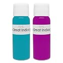 Syahi - The Great Indian Ink - Fountain Pen, Calligraphy, Drawing, Doodle, V5, V7, Trimax Ink - Purplish Pink, Turquoise Blue