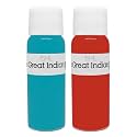 Syahi - The Great Indian Ink - Fountain Pen, Calligraphy, Drawing, Doodle, V5, V7, Trimax Ink - Tomato Red, Turquoise Blue