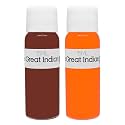 Syahi - The Great Indian Ink - Fountain Pen, Calligraphy, Drawing, Doodle, V5, V7, Trimax Ink - Coco Brown, Fire Orange
