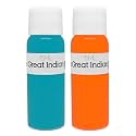 Syahi - The Great Indian Ink - Fountain Pen, Calligraphy, Drawing, Doodle, V5, V7, Trimax Ink - Turquoise Blue, Fire Orange