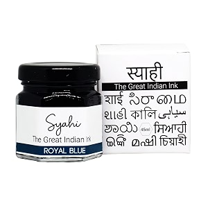 Syahi Ink Syahi - The Great Indian Ink (Royal Blue) Fountain Pen, Calligraphy ...
