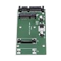 Syba 2.5-Inch SATA to mSATA SSD Adapter, Use as External USB 2.0 Storage Device (SD-ADA40077), Black, Green