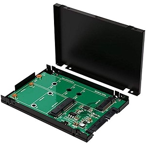 syba m2 msata ssd dual connector to sata iii 25 enclosure components sy-ada40093