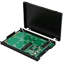 Syba M.2 mSATA SSD Dual Connector to SATA III 2.5 Enclosure Components SY-ADA40093