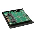 Syba SATA III to Dual mSATA SSD RAID Adapter - 3.5 Inch Mount or PCI Slot Mount SY-ADA40101
