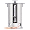 SYBO SR-CP100BG Commercial Coffee Urn &amp; Hot Beverage Dispenser, Fast Brew, Keeps Warm – Ideal for Coffee, Tea, Water at Events &amp; Catering, 100-Cup 16 L, Grey