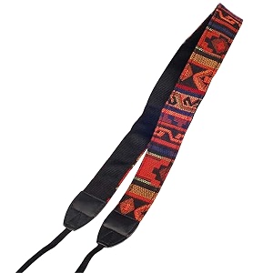 syga 1 piece orange coloured dslr camera shoulder strap