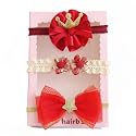SYGA 3 Pcs Baby Girl Headband Soft Flower Bow Strechable Hairband Suitable, Multicolor For Newborns, Infants, Toddlers And Kids 0-3 Years(Color - 1025)