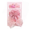 SYGA 3 Pcs Baby Girl Headband Soft Flower Bow Strechable Hairband Suitable For Newborns, Infants, Toddlers And Kids 0-3 Years(Color - 1006),Multi