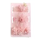 SYGA 3 Pack Baby Girl Headbands – Soft Stretchable Flower &amp; Crown Hairbands, Comfortable Nylon Elastic Hair Accessories for Newborns, Infants, and Toddlers 0-3 Years (Pink, Style 1020)