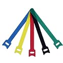 SYGA 50pcs Cable Tie, Hook and Loop Straps Fastener, Nylon Reusable Self-adhesive Cable Organiser for PC TV USB Network Cable, Tape for Home and Office-12mm Width and 150mm Length (MultiColor)