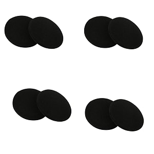 syga 4 pairs replacement ear cushion pads soft comfortable earpads cushion cover for earphone headphones mobile accessories- 60mm black