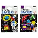 SYGA 9 Pcs Cartoon Shaped DIY Creative Aerospace Military Girl Rubber Erasers for Child Student Gift (Aerospace)