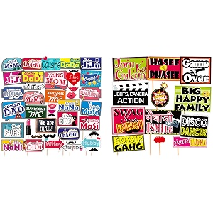 syga all occasion indian family photo booth party props amp syga set of 12 funny wedding party photo booth props craft item
